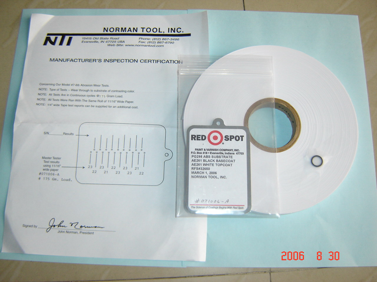 RCA纸带耐磨试验机标准套装
